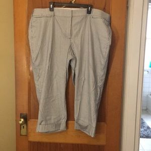 Blue Pinstripe Capri pants